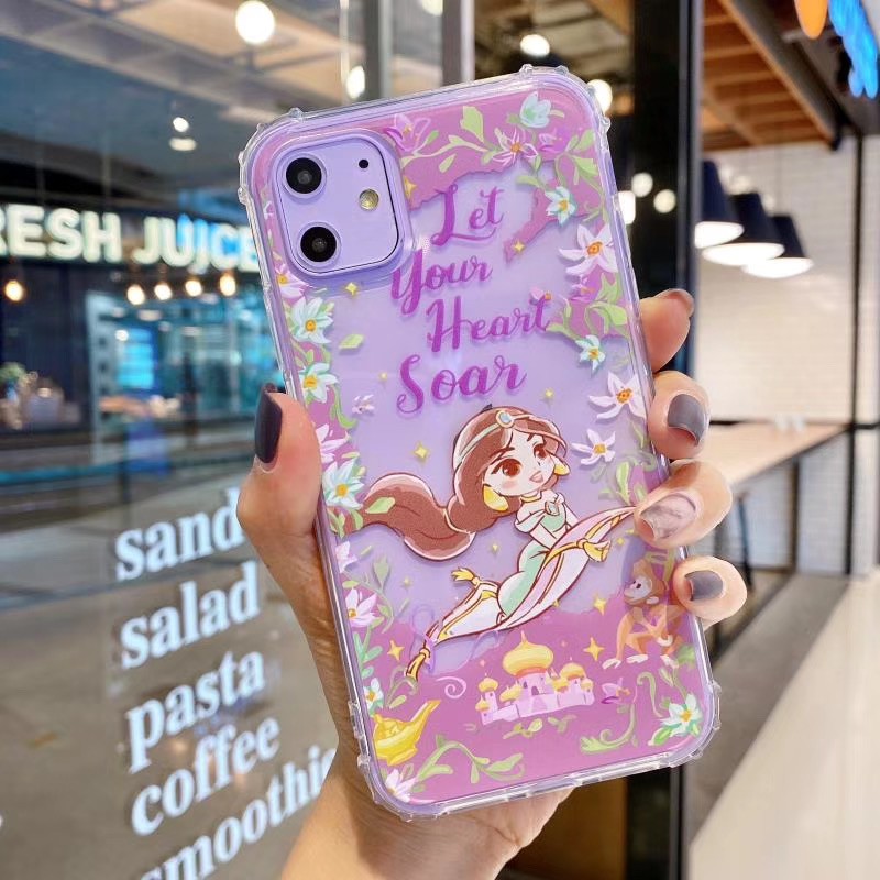 Ốp điện thoại màu trong suốt xinh xắn cho iPhone11 11Promax 7Plus 6S 7 8 8+ X XR XSmax SE2020 | BigBuy360 - bigbuy360.vn