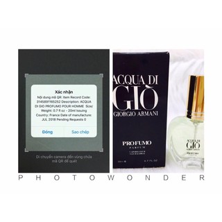 Nước Hoa Giò Armani 20ml