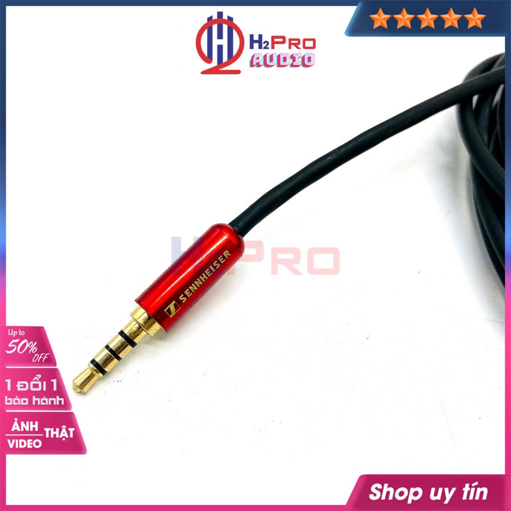 Dây 3.5ly ra 2 đầu 6ly, dây 3.5mm ra 2 dây 6 ly Sennheiser cao cấp dài 2m, chống sôi nhiễu, âm thành chuẩn-H2pro Audio