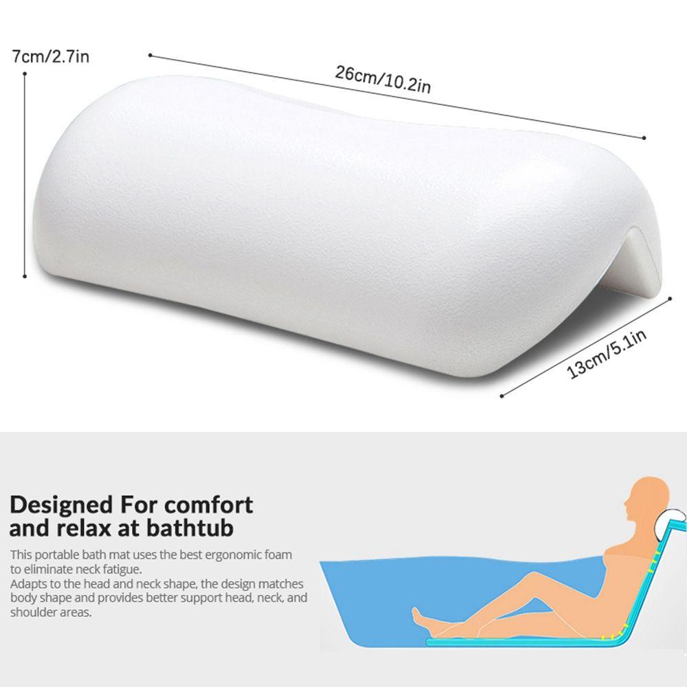 Gối Kê Cổ Bằng PU Có Giác Hút Đỡ Lưng Khi Tắm