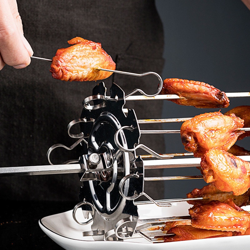 Xiên Nướng BBQ Dạng Xoay Tiện Dụng Chất Lượng Cao