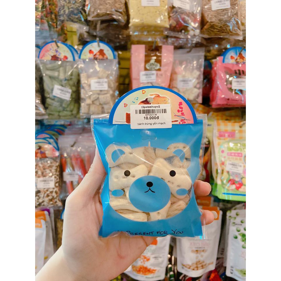 bánh trứng yến mạch cho hamster/thỏ/sóc/nhím/đuôi mập/dumbo/rat/....