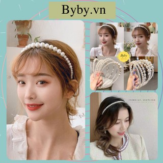 Cài tóc đính ngọc trai nhân tạo phong cách tiểu thư hàn quốc