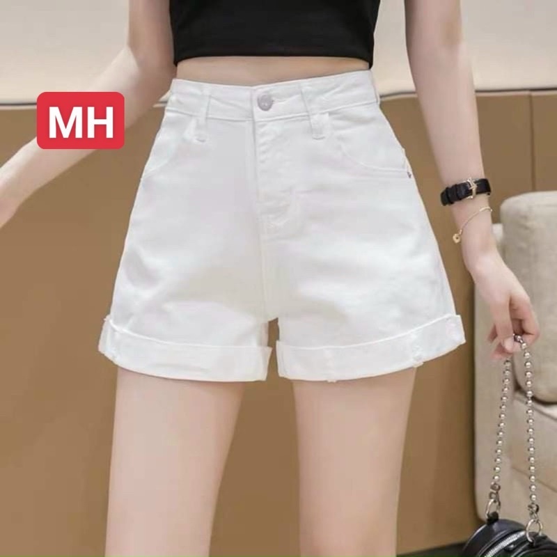 Quần Đùi Kaki Nữ Lưng Cao Lật Lai Có Túi Chất Co Dãn Lên Form Siêu Xinh Giá Rẻ