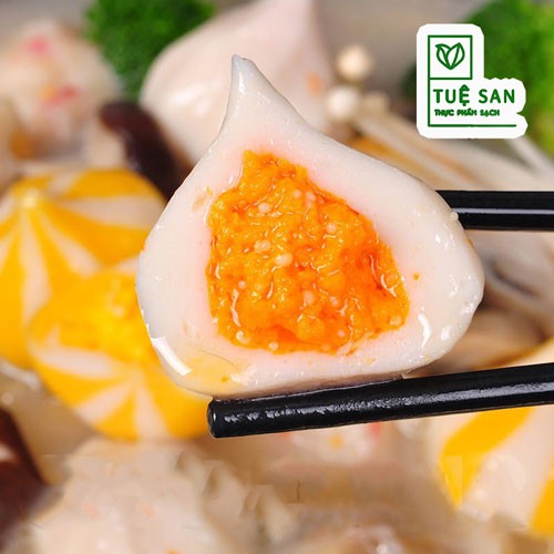 Viên Trứng Cua - Viên Trứng Cá Hồi Thả Lẩu Malaysia 🦀Giao HỎA TỐC nội thành Hà Nội 🦀 Bánh Bao , Chả Cá Nhân Trứng Cá