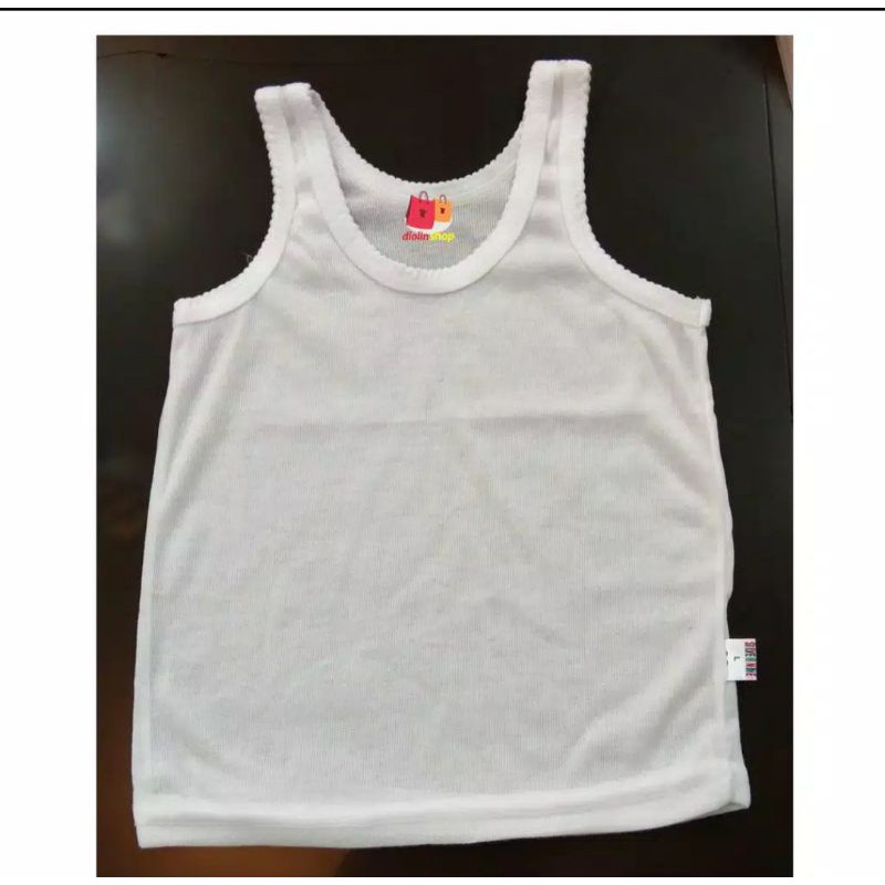 1 Chiếc / Singlet White Children S.m.l.xl.3l.