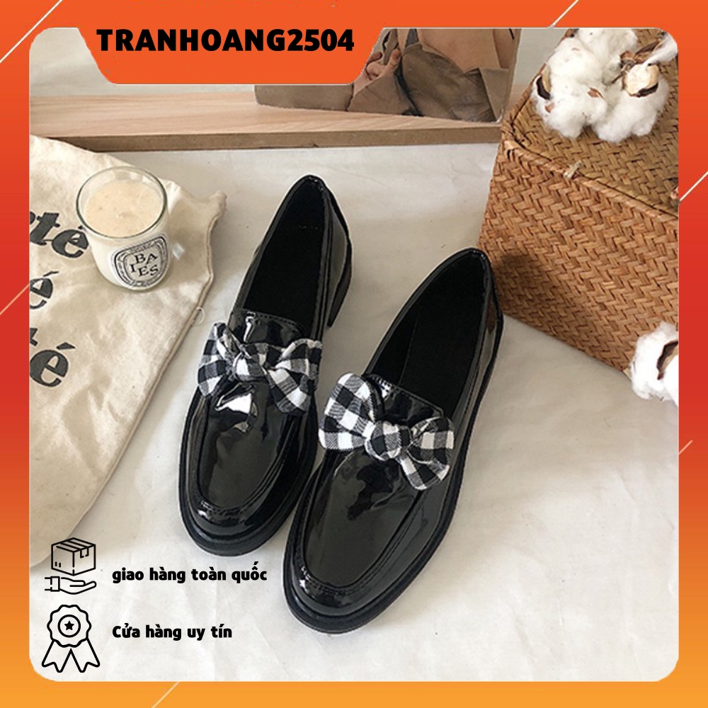 Giày ulzzang da bóng tặng kèm 4 bộ phụ kiện - 919 (ảnh thật ở cuối)