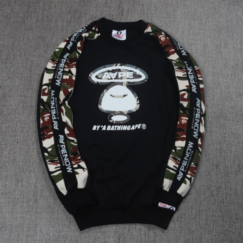 Áo Len Bape Nam Bape Cô Gái Bape Cổ Thuyền Bape Băng Camo Nhập Khẩu