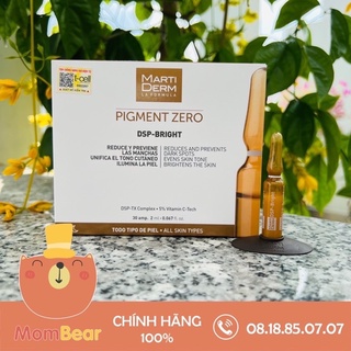 Martiderm pigzero dsp bright ampoule dưỡng sáng đều màu da hộp 30 ống