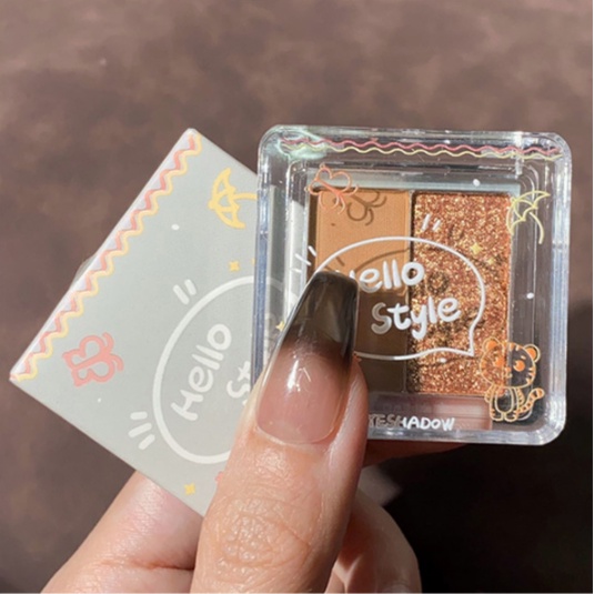 Bảng Phấn Mắt Lì 4 Màu HELLOSTYLE Loại Mới Hàng Nội Địa Trung