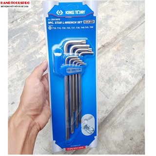 BỘ CHÌA LỤC GIÁC SAO DÀI 9 CÁI CÓ LỖ KINGTONY 20419PR
