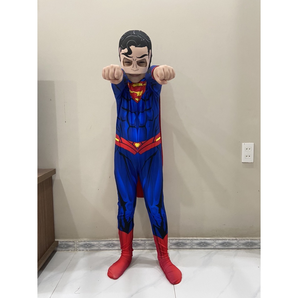 Bộ quần áo hóa trang siêu nhân trẻ em - Bộ COSPLAY Siêu nhân liền thân