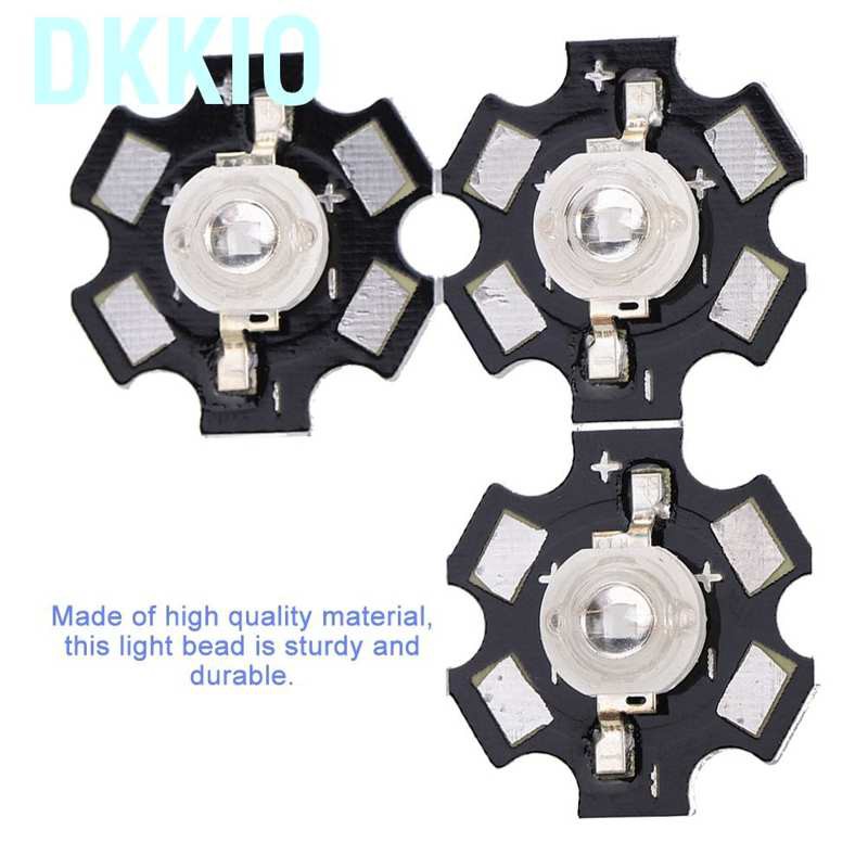 Set 25 chip đi-ốt hạt Led UV màu tím công suất cao với đế nhôm AXD-3W