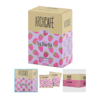 [Nhập SRAPR164 giảm 50% tối đa 20K] ( Achcafe ) Trà Dâu Đá - Trà trái cây hoà tan Archcafé (hộp 12 gói x 18g)