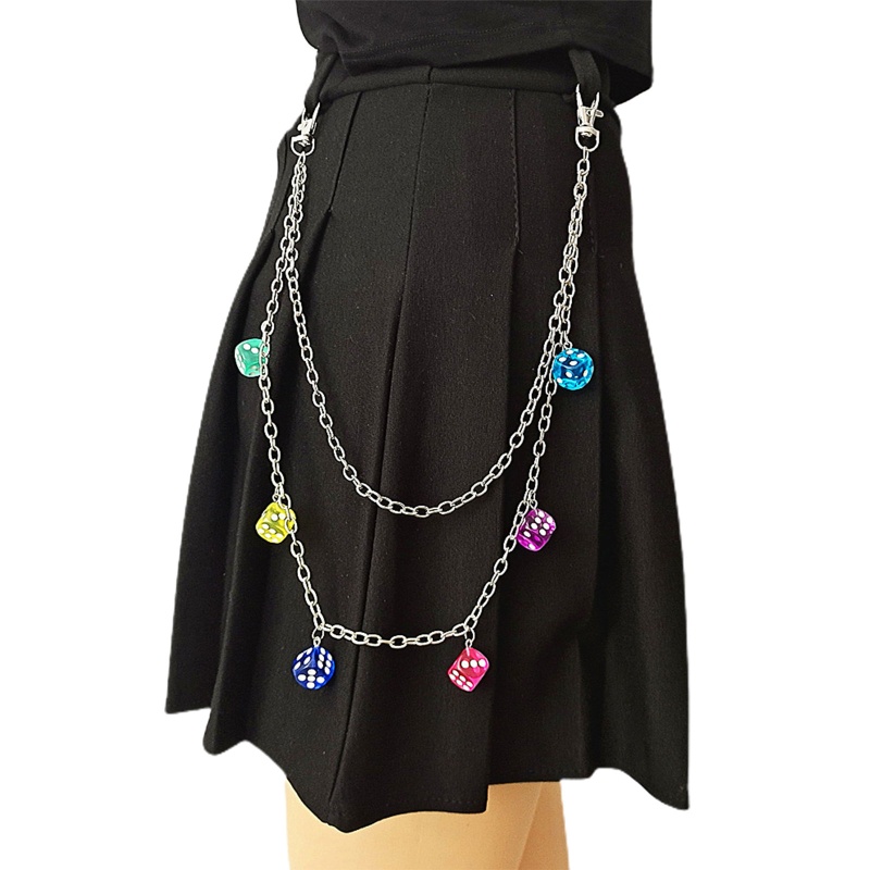 Dây Đeo Thắt Lưng Dạng Ví Trong Suốt Nhiều Kiểu Mắt Xích Bằng Hợp Kim Cho Nữ