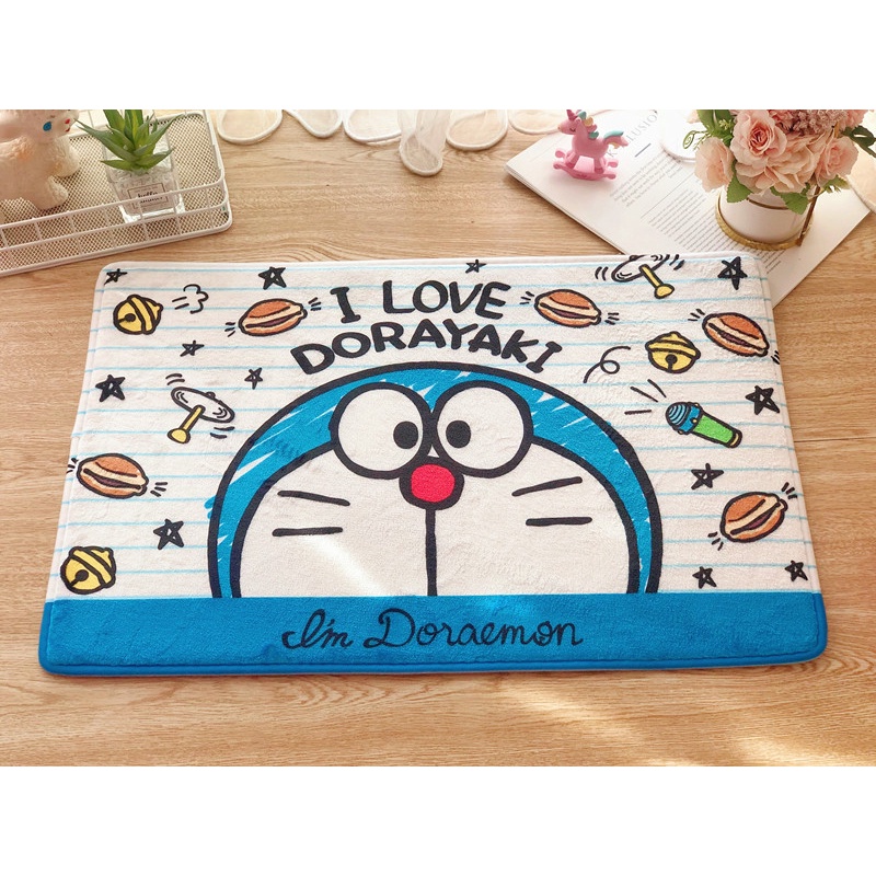 Thảm Chùi Chân Lông Mịn Chống Trượt Hình Hello Kitty