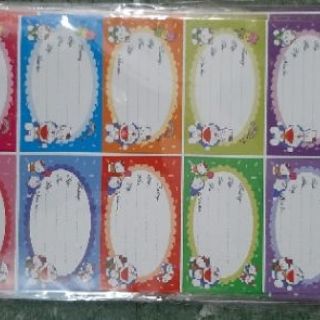 Nhãn vở nhiều hình (50 ,60 cái)