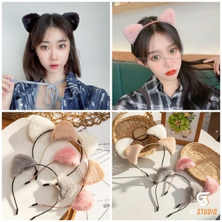 Bờm cài tóc tai cáo lông siêu mịn
