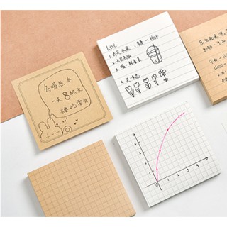 STICKY NOTE GHI CHÚ cho bullet journal / planner đơn giản giấy craft / giấy trắng ô vuông / dòng kẻ / khung vuông
