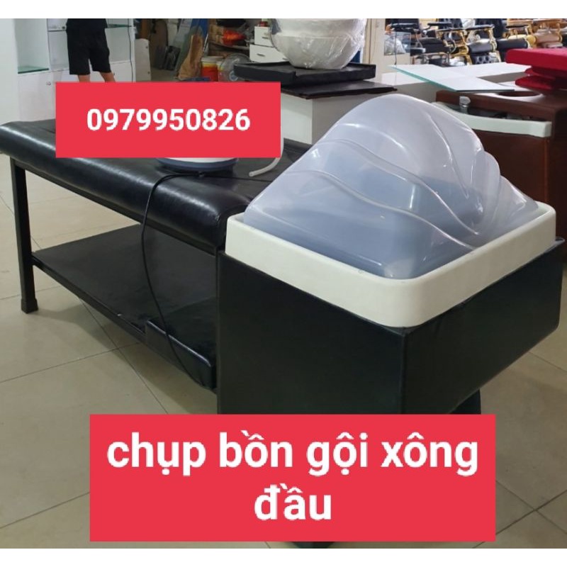 Bồn xông đầu, chụp bồn gội dưỡng sinh bằng nhựa