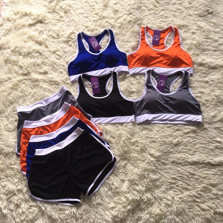 Set Bộ Đồ Tập Gym Yoga Chạy Bộ Gồm Áo Bra Quần Đùi Co Giãn Tốt Tôn Dáng ⚡️ HOT ⚡️ BỘ ĐÙI THỂ THAO CHO NỮ M01