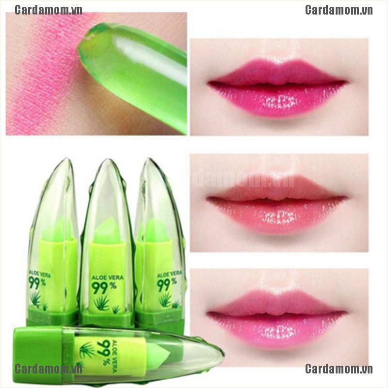 [Hàng mới về] Son môi chiết xuất lô hội tự nhiên lâu trôi thay đổi màu sắc theo nhiệt độ và dưỡng ẩm