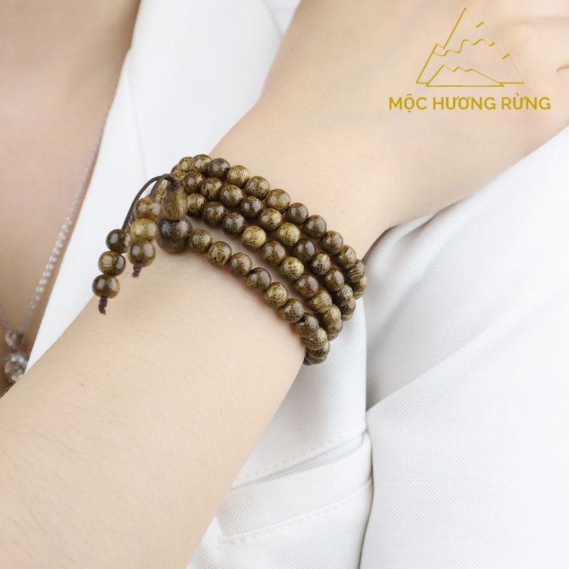 Vòng tay trầm hương chuỗi tràng hạt 108 hạt cho nam và nữ size 6-7-8mm_ mochuongrung_888