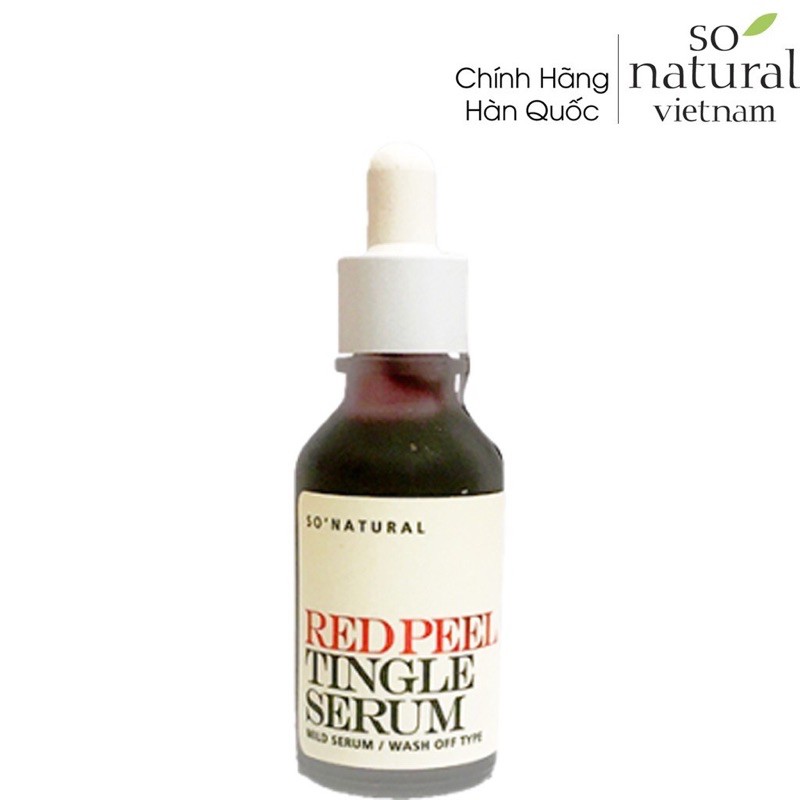 Red Peel Tingle Serum Phiên bản  mơi nhất  tinh chất tái tạo làn da Và Tẩy Tế Bào Chết So Natural Hàn Quốc