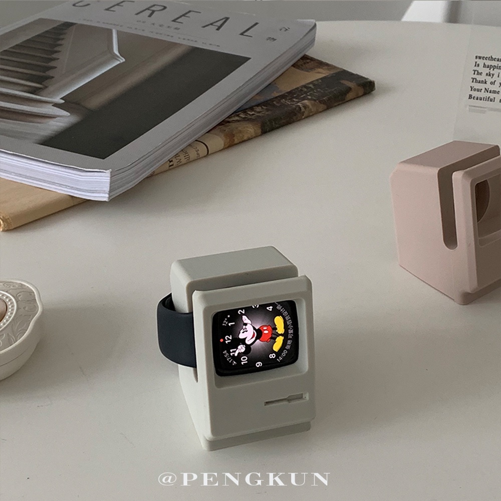 Đế sạc cho đồng hồ Iwatch 4 5 6 SE bằng silicone kiểu cổ điển
