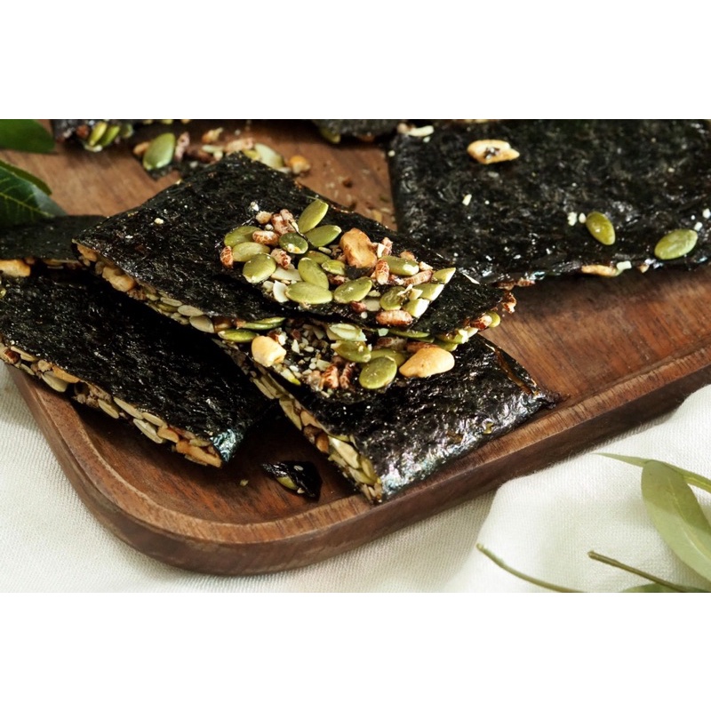 Thanh rong biển kẹp hạt dinh dưỡng ăn kiêng, giảm cân, healthy