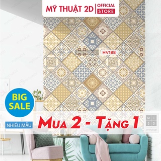 Cuộn 120 cm decal gạch bông dán bếp dán tường màu Mix COLOR_Mua 2 Tặng 1_M2T18820