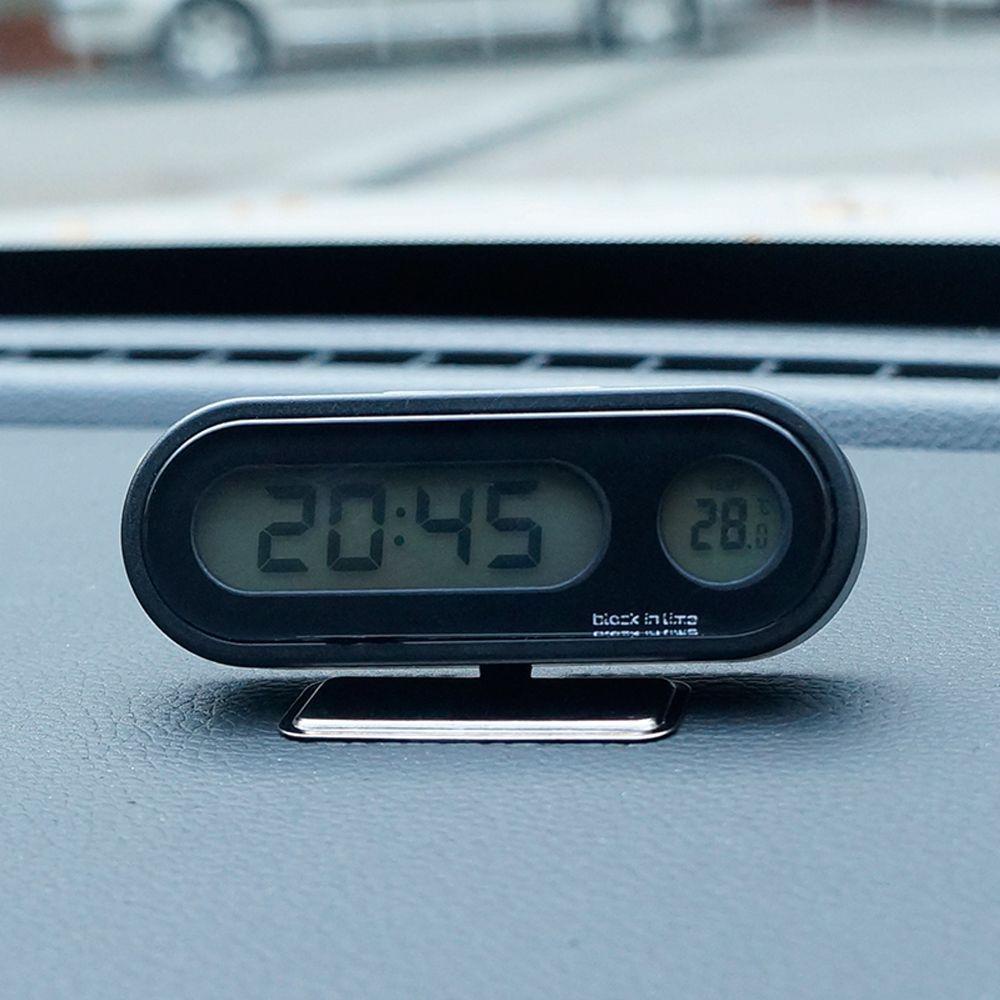 Đồng Hồ Điện Tử Mini Có Đèn Nền LCD Dùng Để Trang Trí Nội Thất Xe Hơi VANES1