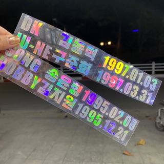 Sticker chữ dán hologram nhóm iKON