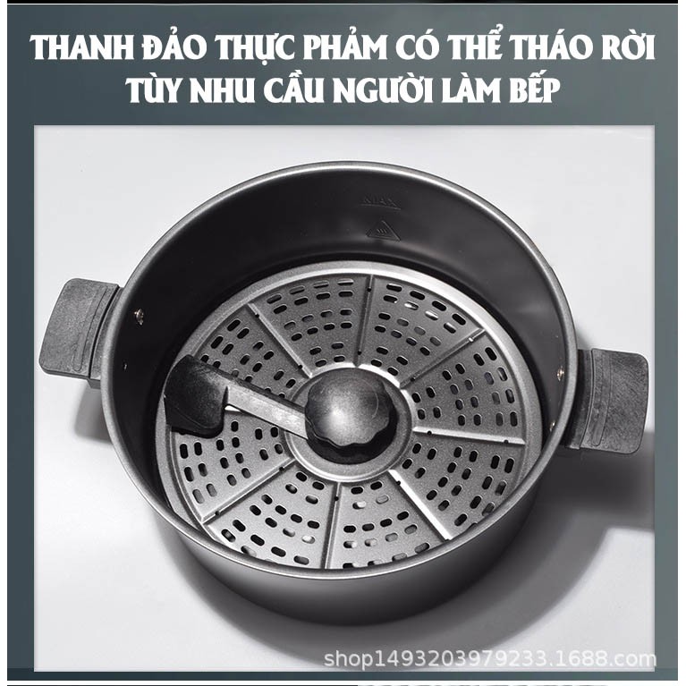 Nồi chiên không dầu Nine Shield, MKMaoKe 8L - Hàng nhập khẩu chính hãng - Có hướng dẫn Tiếng Việt- Bảo hành 2 năm