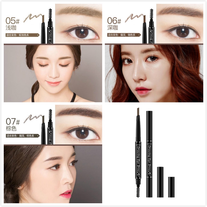 Bút Kẻ Lông Mày Hai Đầu Không Thấm Nước Lâu Trôi Trang Điểm Tự Nhiên | BigBuy360 - bigbuy360.vn