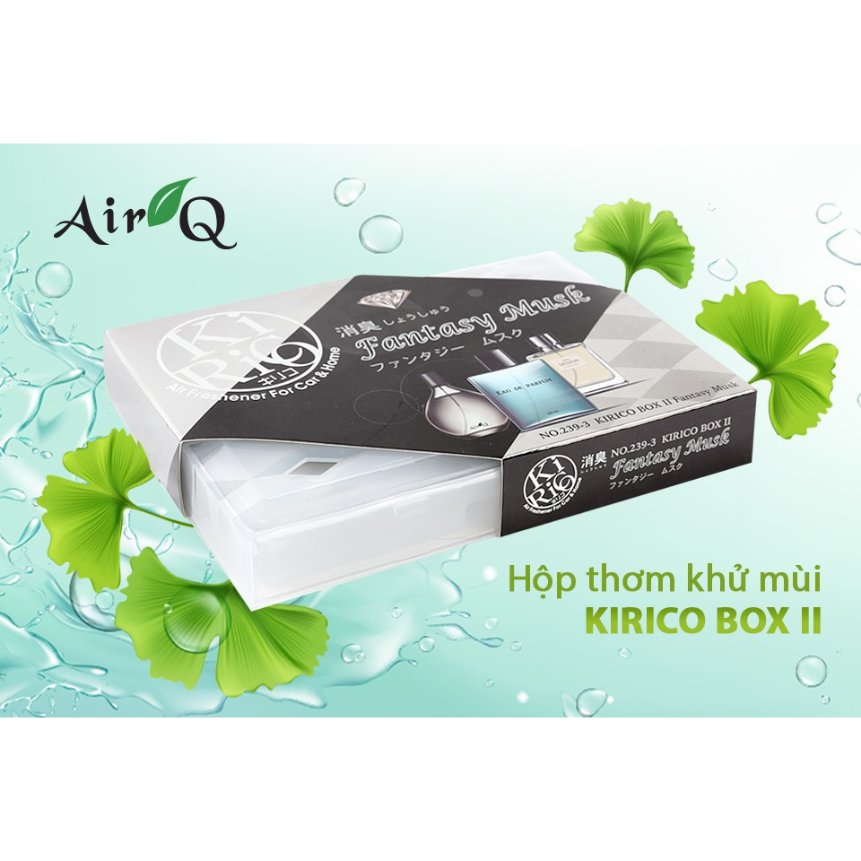 Hộp thơm khử mùi AIR-Q KIRICO BOX II NO.239-3 Fantasy Musk 160g - Nhập Khẩu Chính Hãng