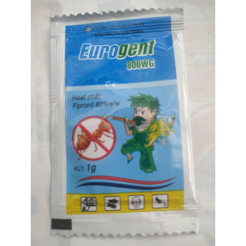 Thuốc trừ kiến Eurogent (1g), sản phẩm thay thế regent diệt kiến, mối, ve, bọ bảo vệ vật nuôi