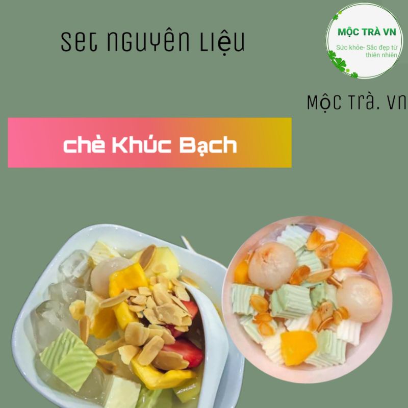 Set nguyên liệu chè Khúc bạch 15-30 chén chuẩn vị khúc bạch