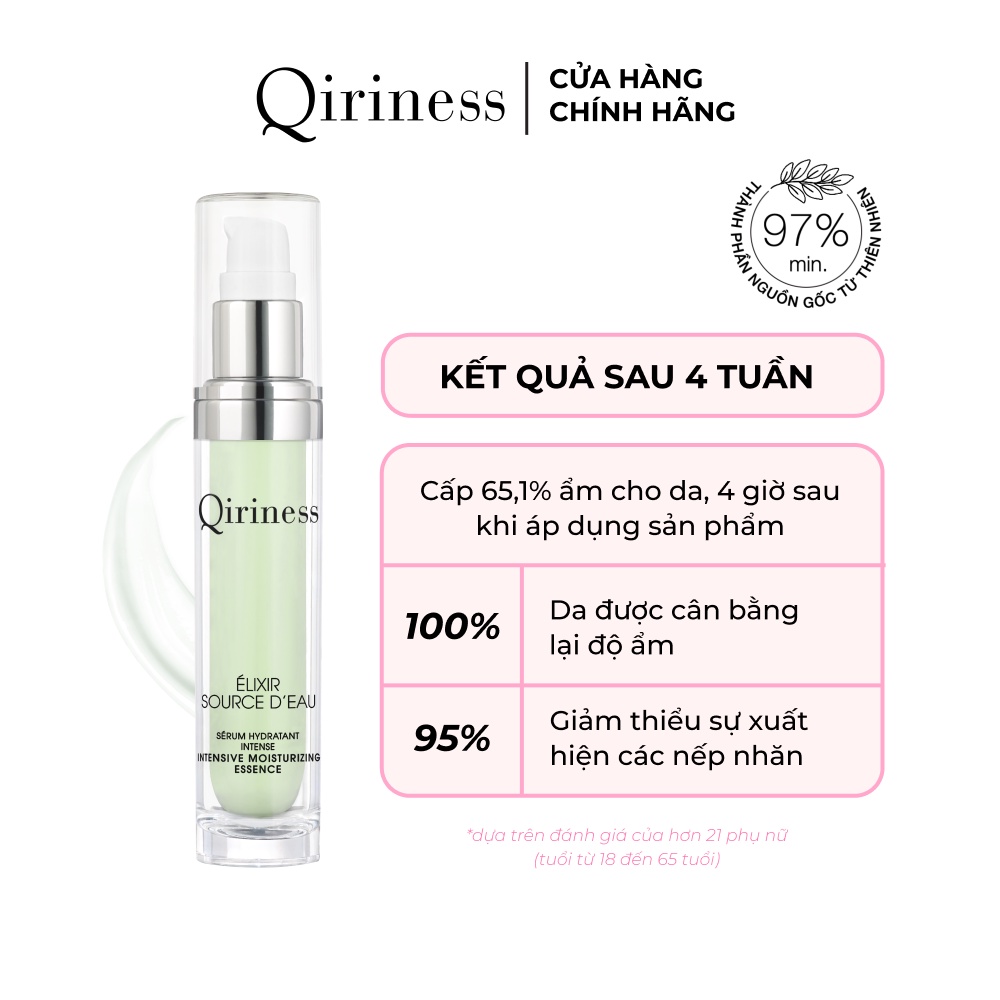 Tinh chất Serum cấp ẩm cho da căng bóng Qiriness Intensive Moisturizing Essence 30ml