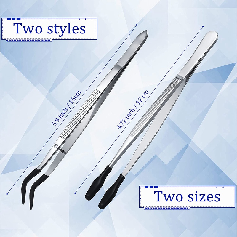 Bộ Nhíp Gắp Đồ Trang Sức Bằng Cao Su 12 / 15cm