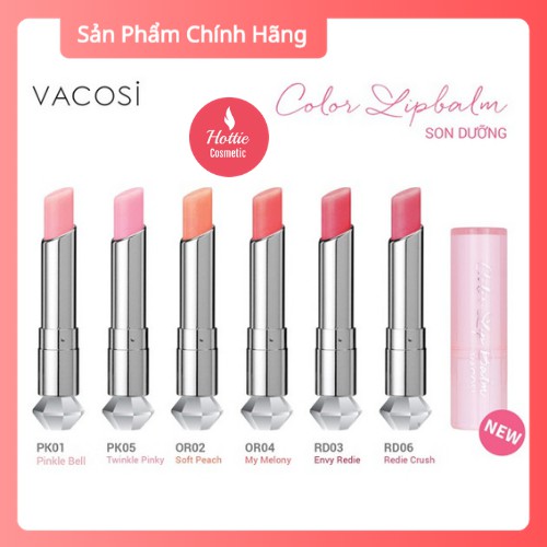 [HÀNG CHÍNH HÃNG] Son Dưỡng Môi Vacosi Color Lip Balm