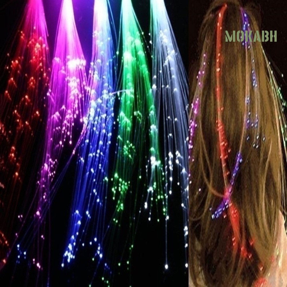 Kẹp Tóc Sợi Quang Phát Sáng Đèn LED Độc Đáo Cho Tiệc Halloween