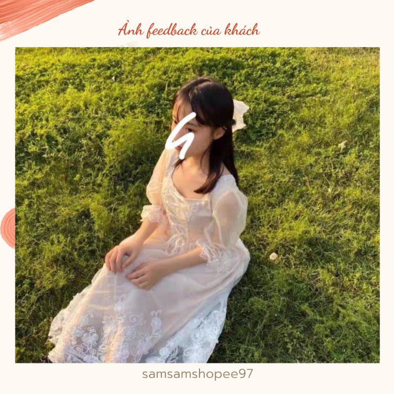 Váy nàng thơ phối ren siêu xinh