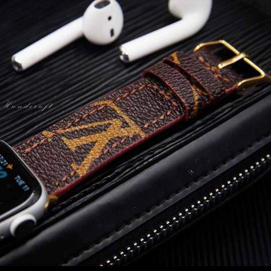 Dây đeo LV cho đồng hồ Apple Watch 1 2 3 4 5 6 size 38mm 40mm 42mm 44mm
