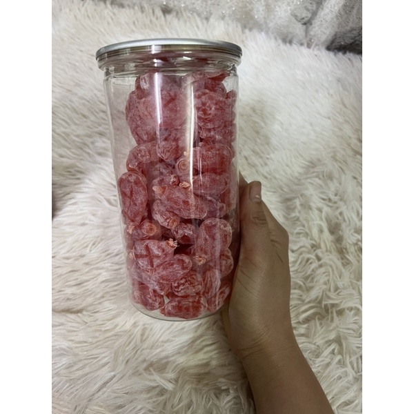 Ô Mai Đào Hồng Đà Lạt hộp 500g  - chua ngọt