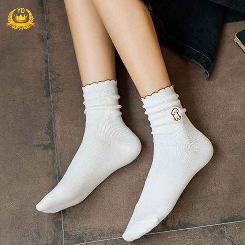 Tất Nữ Mềm Mại In Hình Chú Chó Đáng Yêu