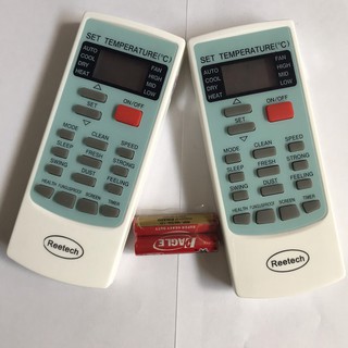 REMOTE ĐIỀU KHIỂN MÁY LẠNH ĐIỀU HOÀ REETECH NÚT ĐỎ