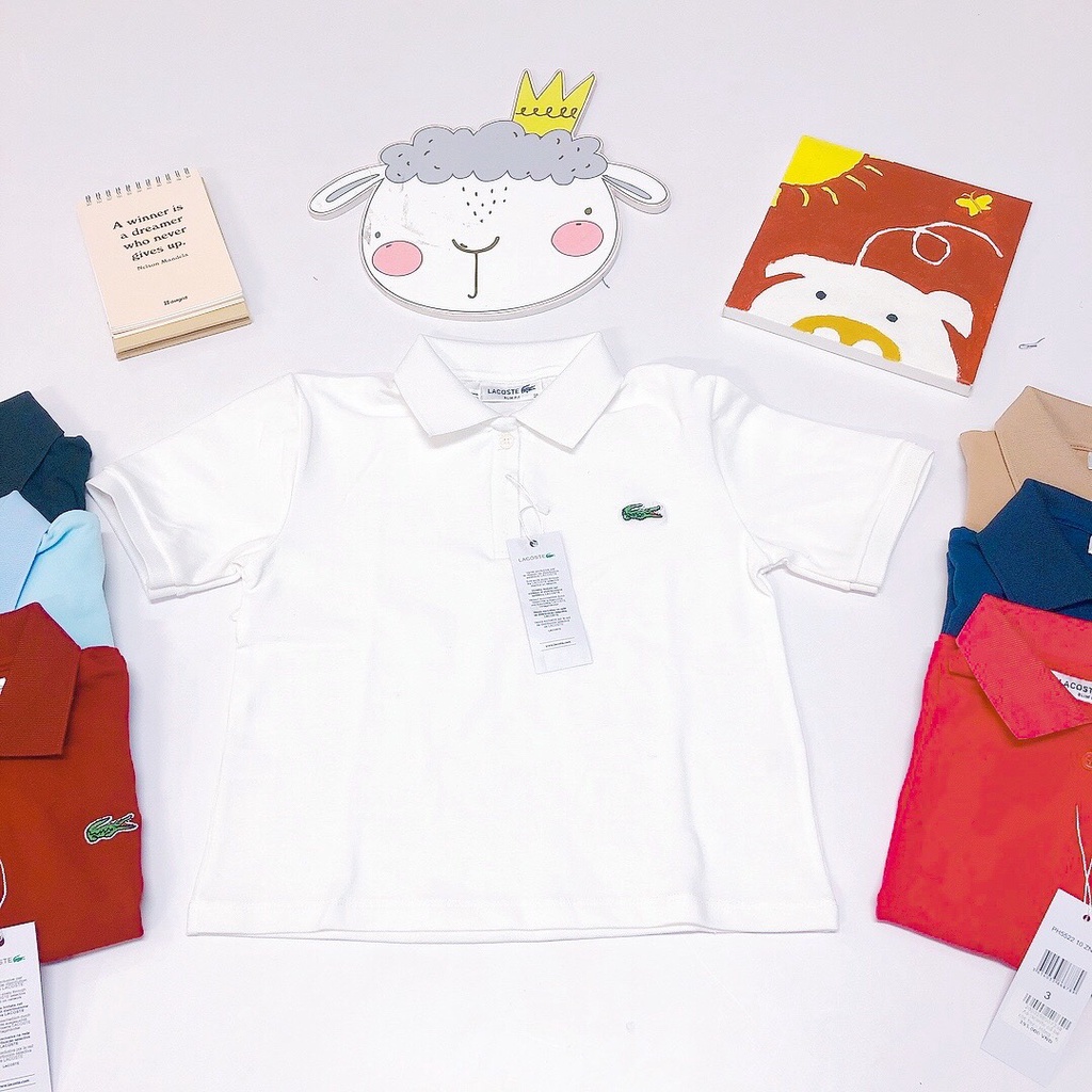 Áo lacoste cổ bẻ cộc tay cực đẹp cho bé trai bé gái