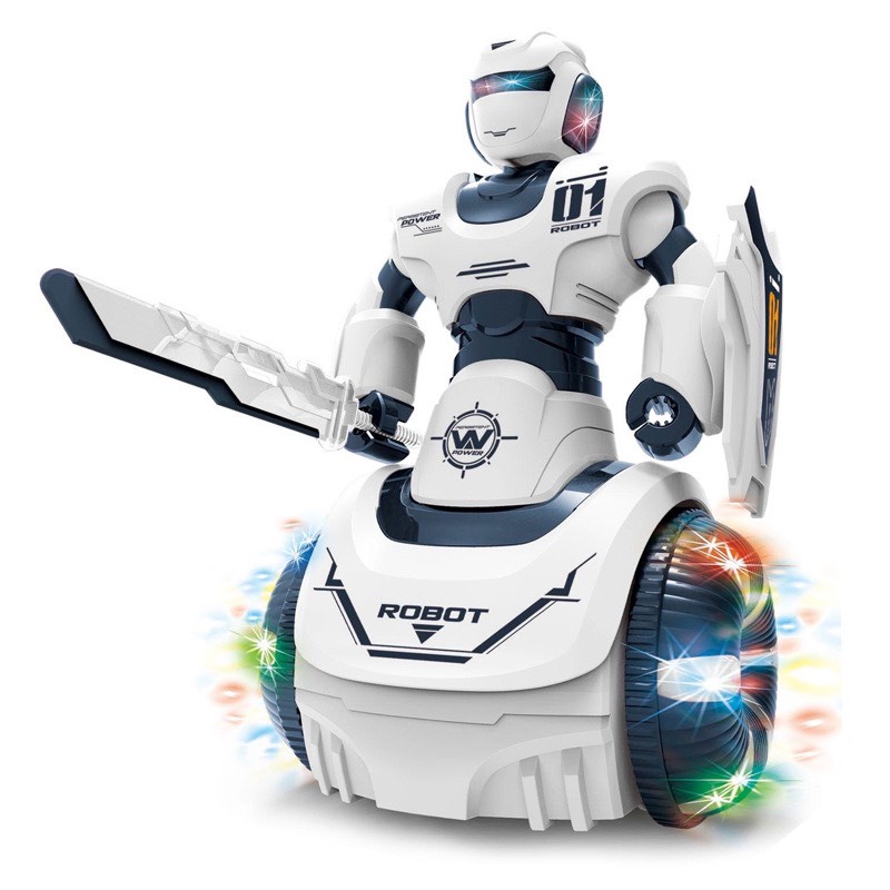 Đồ chơi Robot Power chiến đấu TẶNG PIN có bánh xe quay đèn nhạc hot 2022 quà tặng 1/6 cho bé yêu