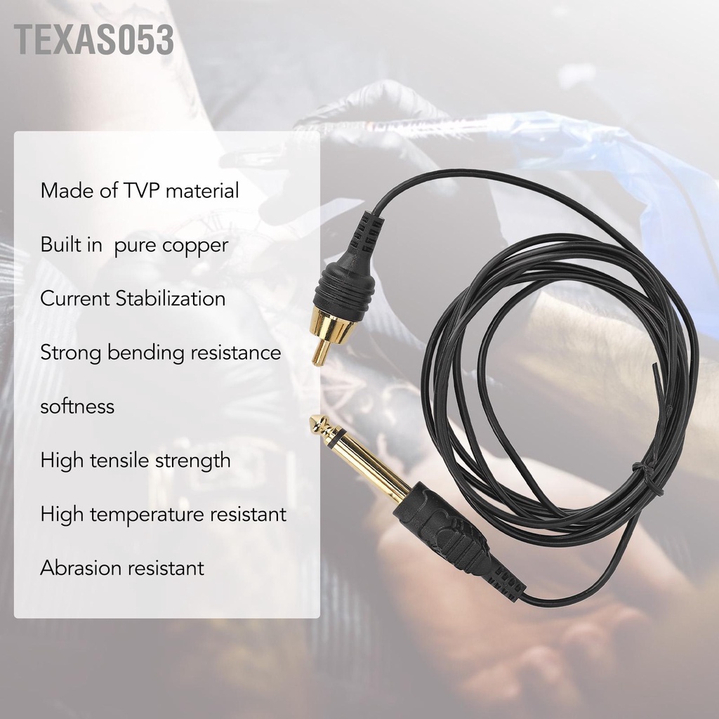 Hàng Sẵn Dây Cáp RCA Cho Máy Xăm Hình 2m siêu mỏng 2mm loại tốt【Texas053】